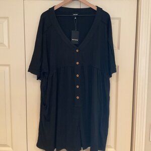 Heyson Romper Rocking Around Romper Black 2XL Casual Plus